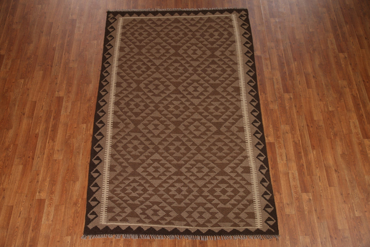 Kilim Reversible Wool Area Rug 5x8