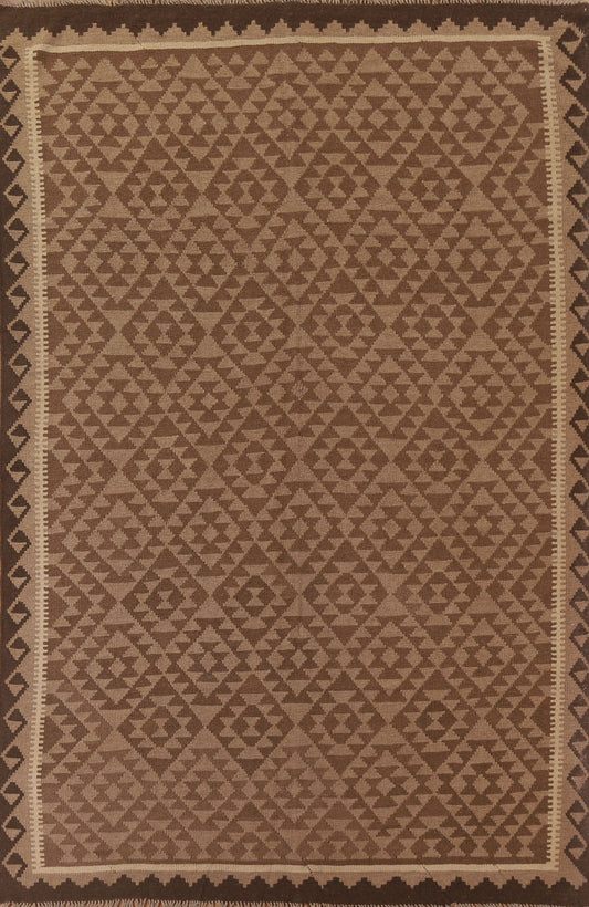 Geometric Kilim Reversible Area Rug 7x10