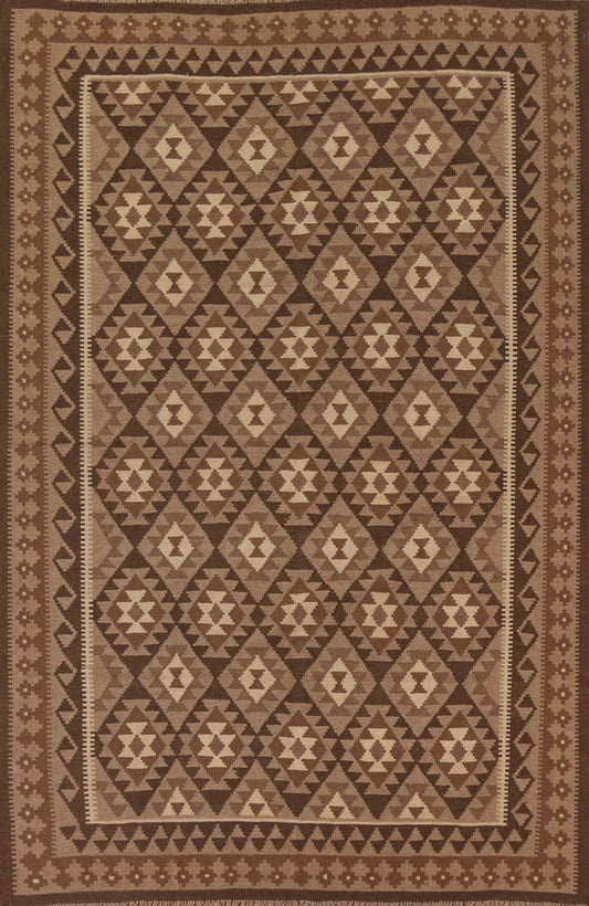 Geometric Kilim Oriental Area Rug 7x10