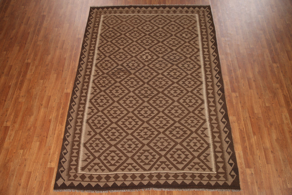 Reversible Wool Kilim Oriental Area Rug 7x10