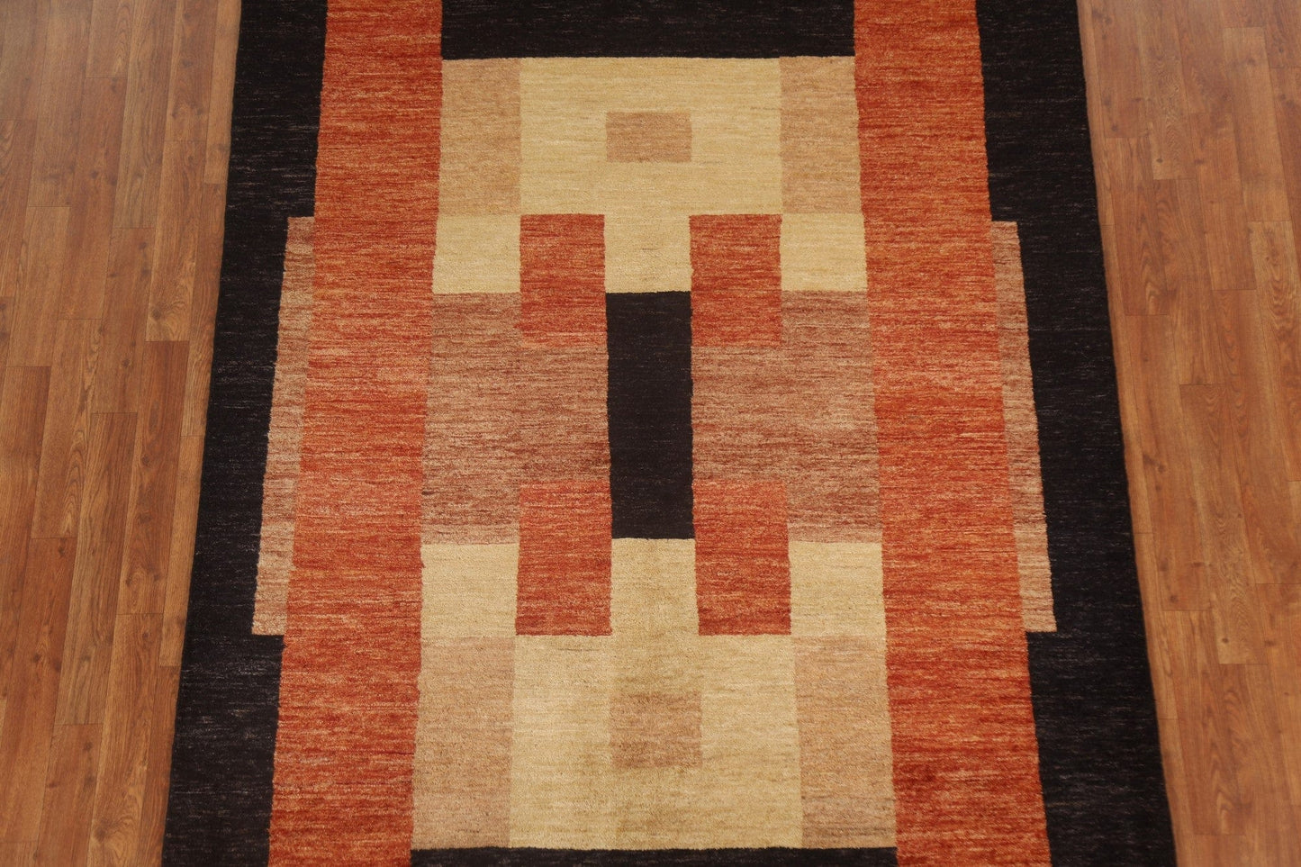 Modern Gabbeh Vegetable Dye Area Rug 6x8