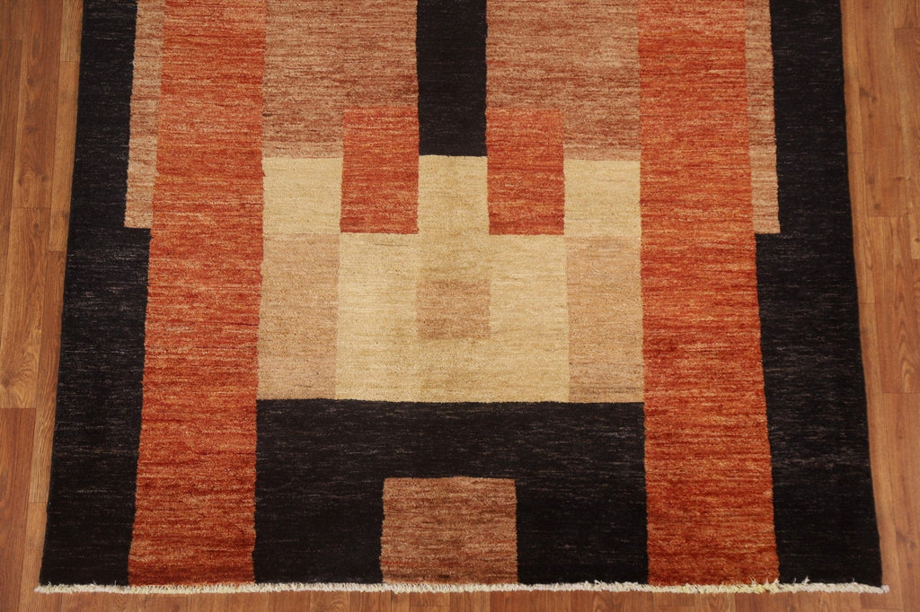 Modern Gabbeh Vegetable Dye Area Rug 6x8