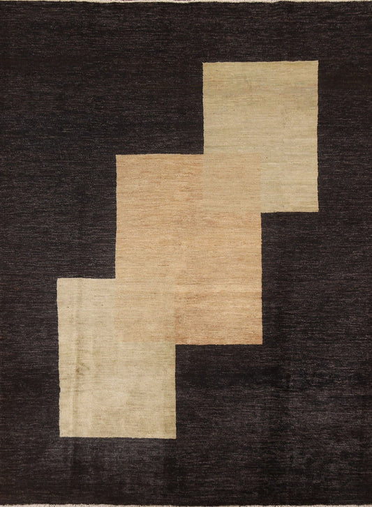 Modern Gabbeh Vegetable Dye Area Rug 7x8