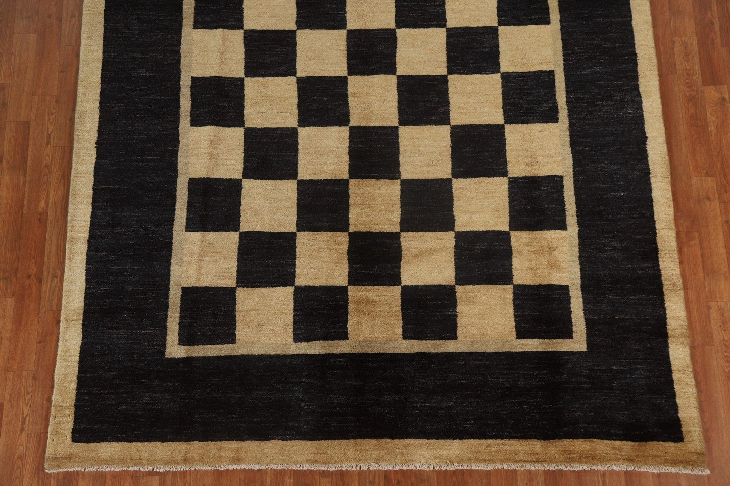 Checkered Modern Gabbeh Oriental Area Rug 7x8