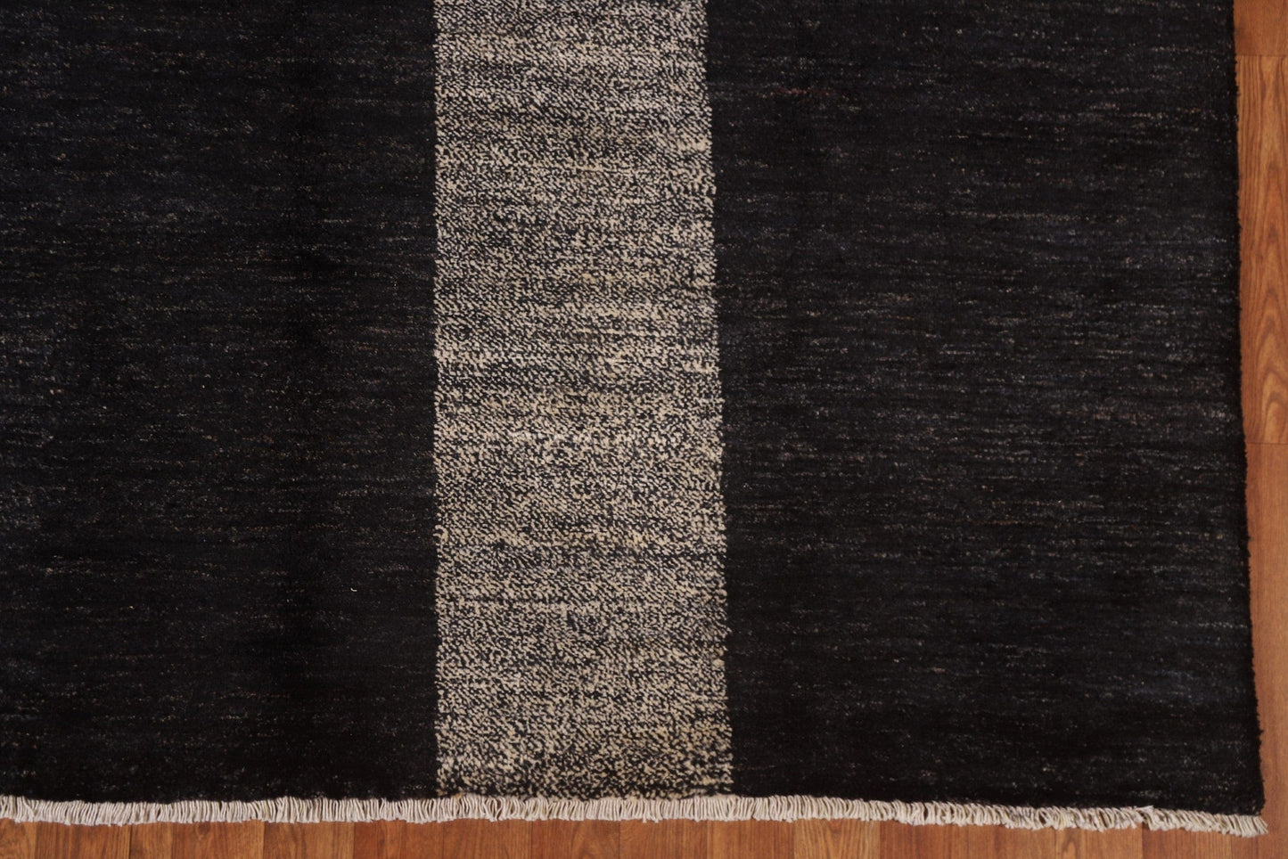 Black Modern Gabbeh Oriental Area Rug 6x8