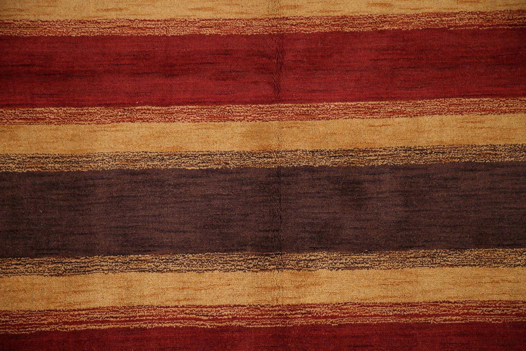 Striped Gabbeh Oriental Area Rug 5x8