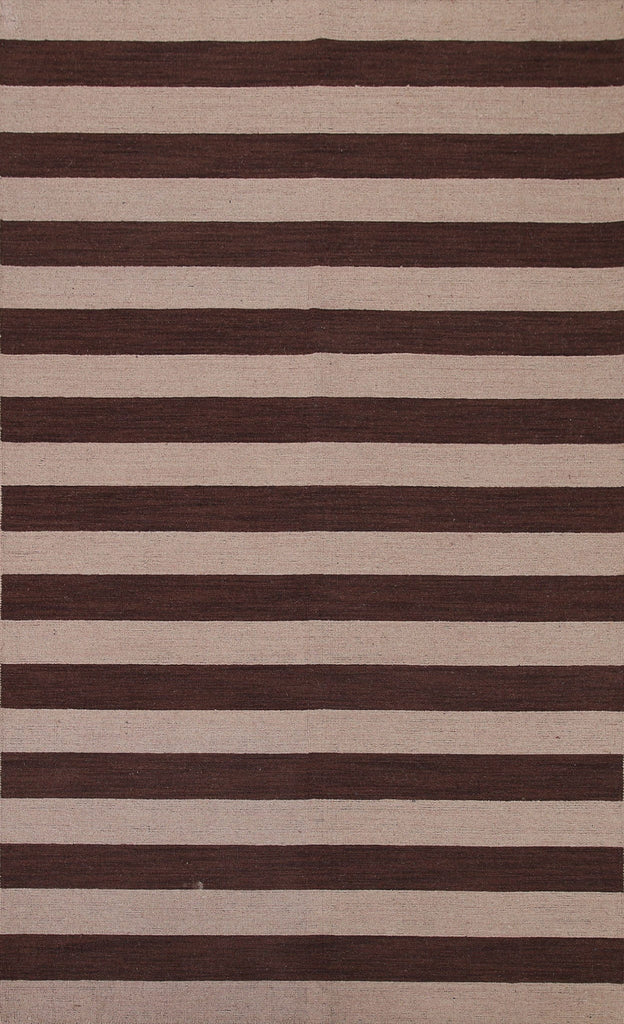 Striped Gabbeh Modern Area Rug 6x8