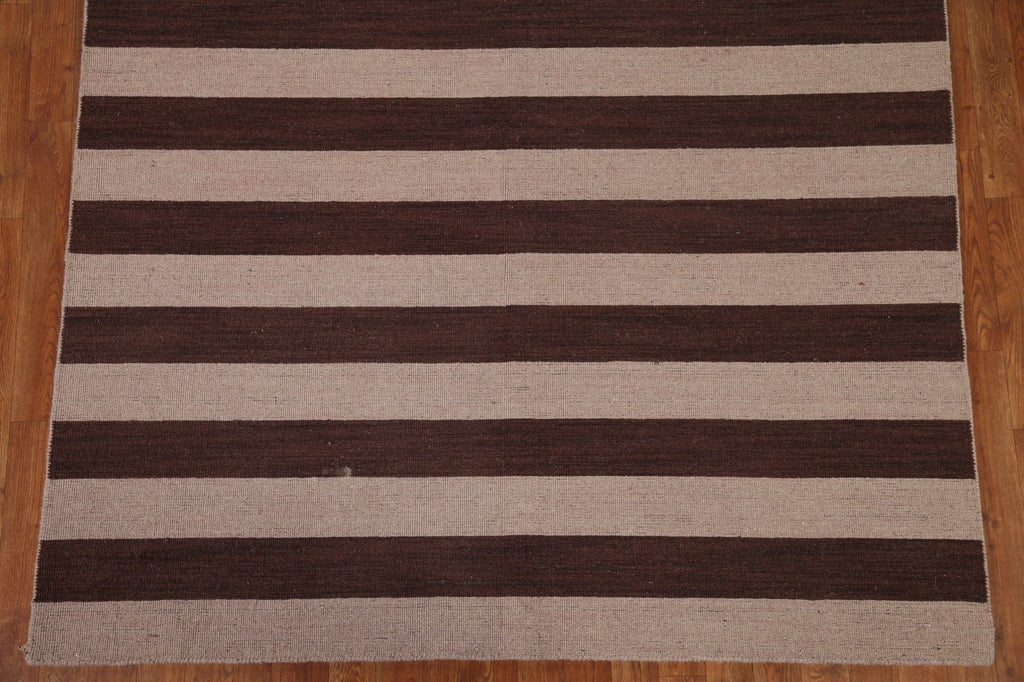 Striped Gabbeh Modern Area Rug 6x8