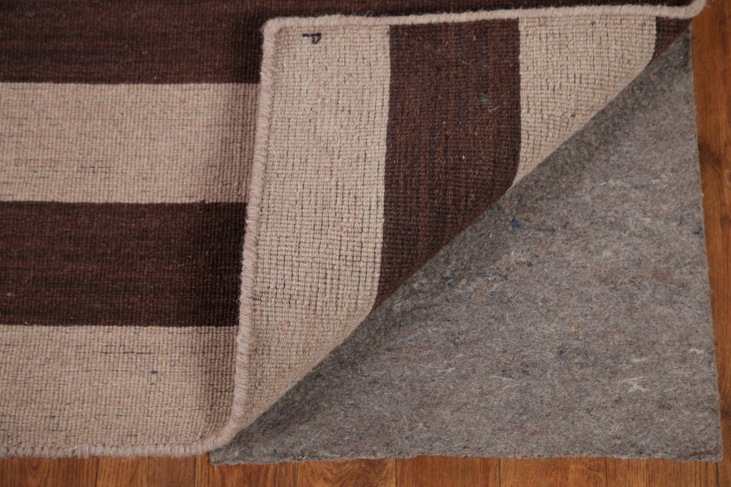 Striped Gabbeh Modern Area Rug 6x8