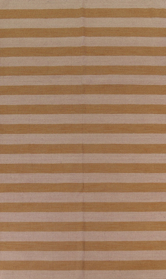 Striped Modern Gabbeh Wool Area Rug 6x10