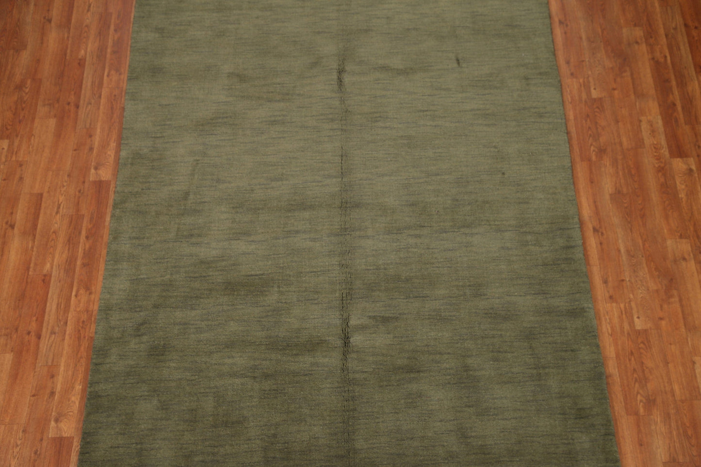 Green Modern Gabbeh Wool Area Rug 6x10