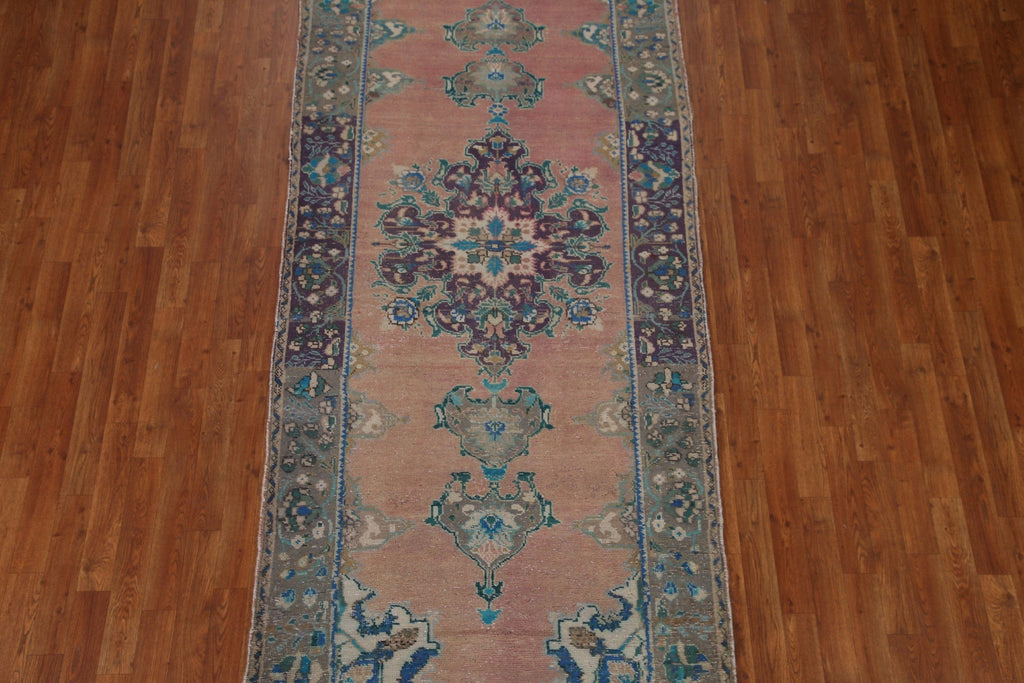 Vintage Ardebil Persian Runner Rug 4x10