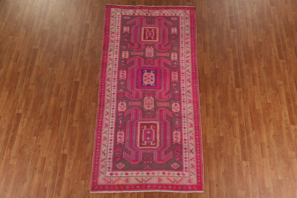 Vintage Ardebil Persian Runner Rug 4x9