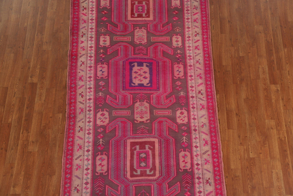 Vintage Ardebil Persian Runner Rug 4x9