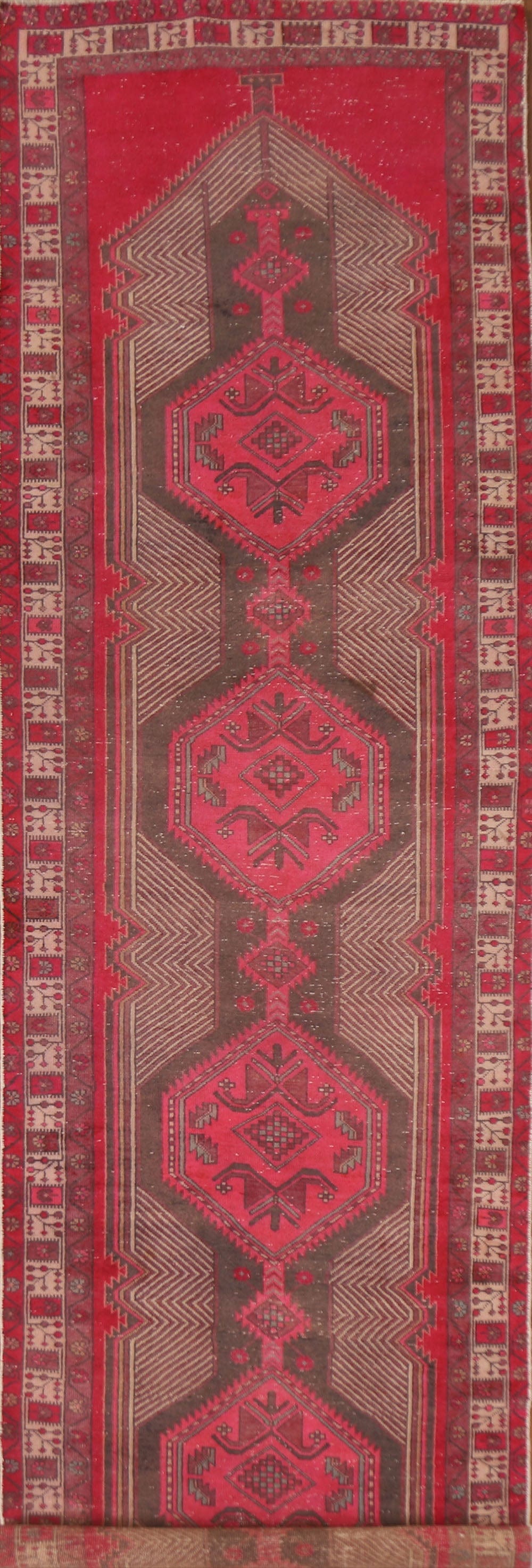 Handmade Ardebil Persian Runner Rug 4x13