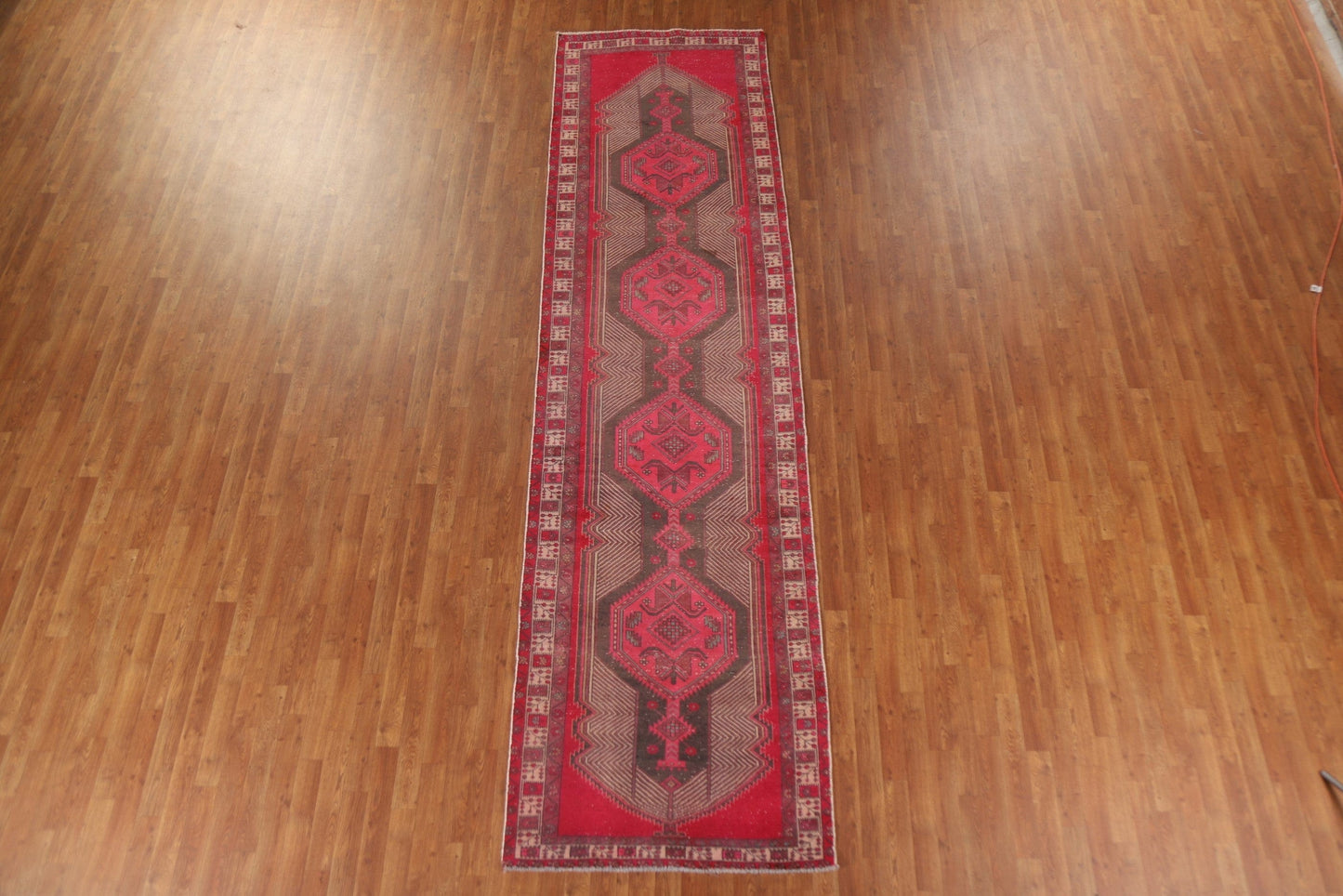 Handmade Ardebil Persian Runner Rug 4x13