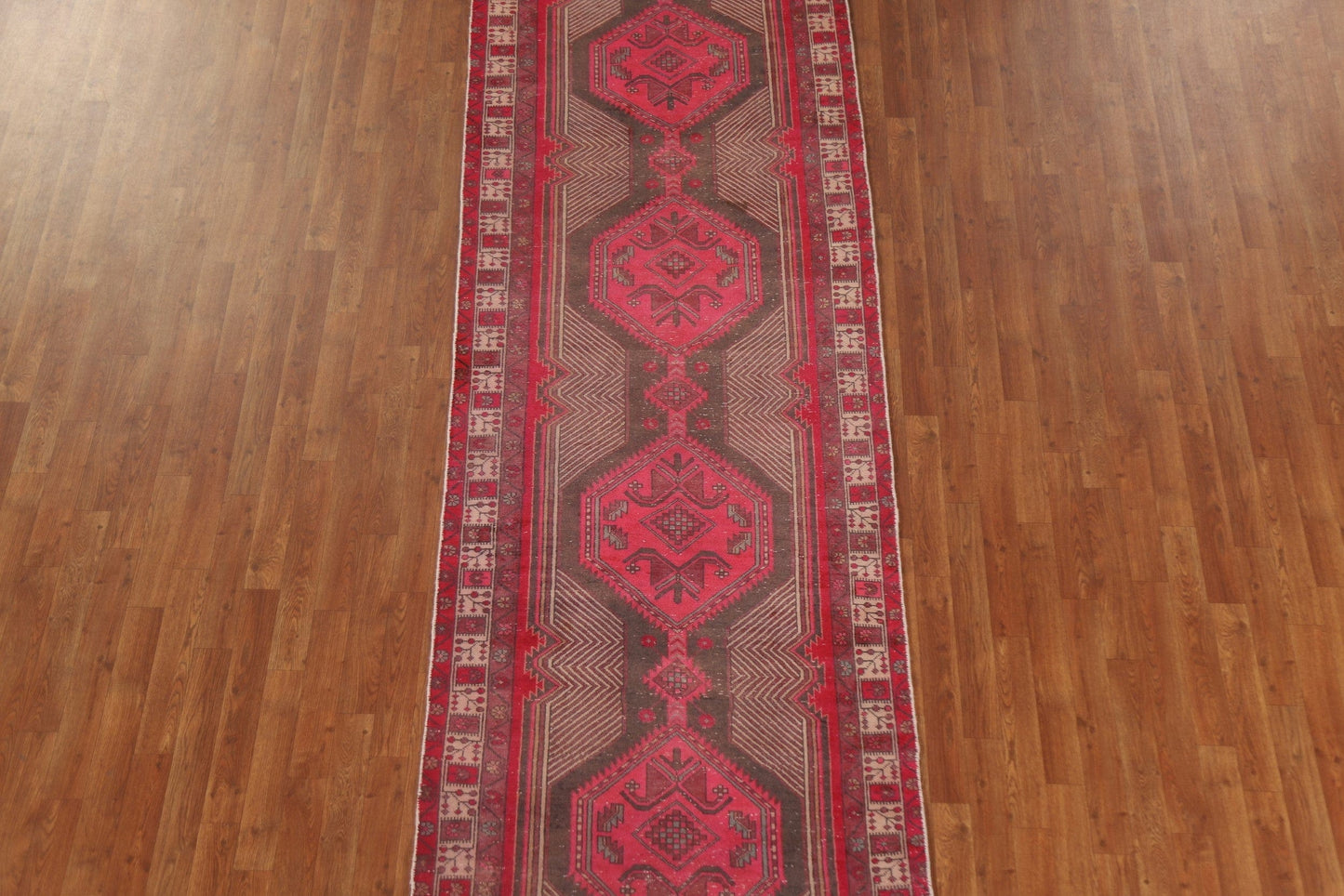 Handmade Ardebil Persian Runner Rug 4x13