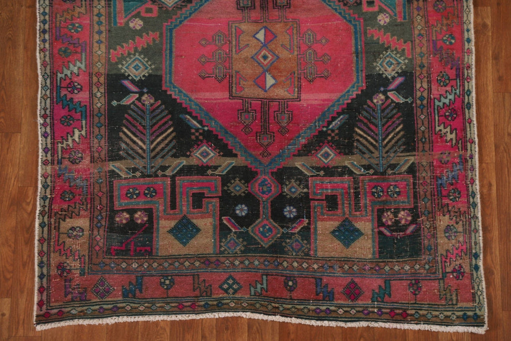 Handmade Wool Ardebil Persian Runner Rug 4x11