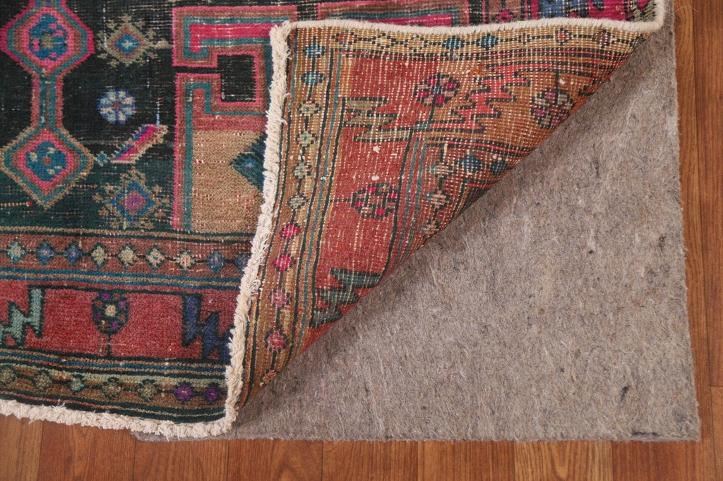 Handmade Wool Ardebil Persian Runner Rug 4x11