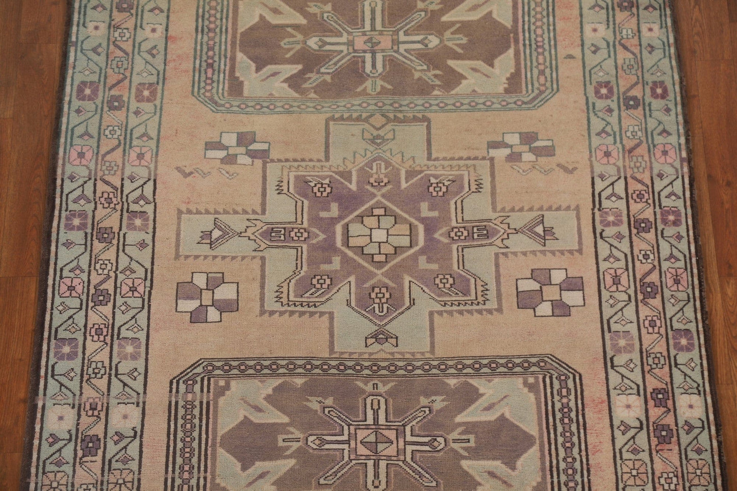 Distressed Wool Ardebil Persian Area Rug 5x10