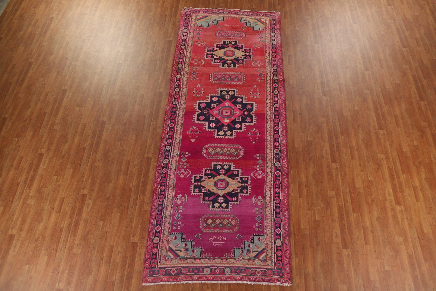 Vintage Ardebil Persian Runner Rug 5x13