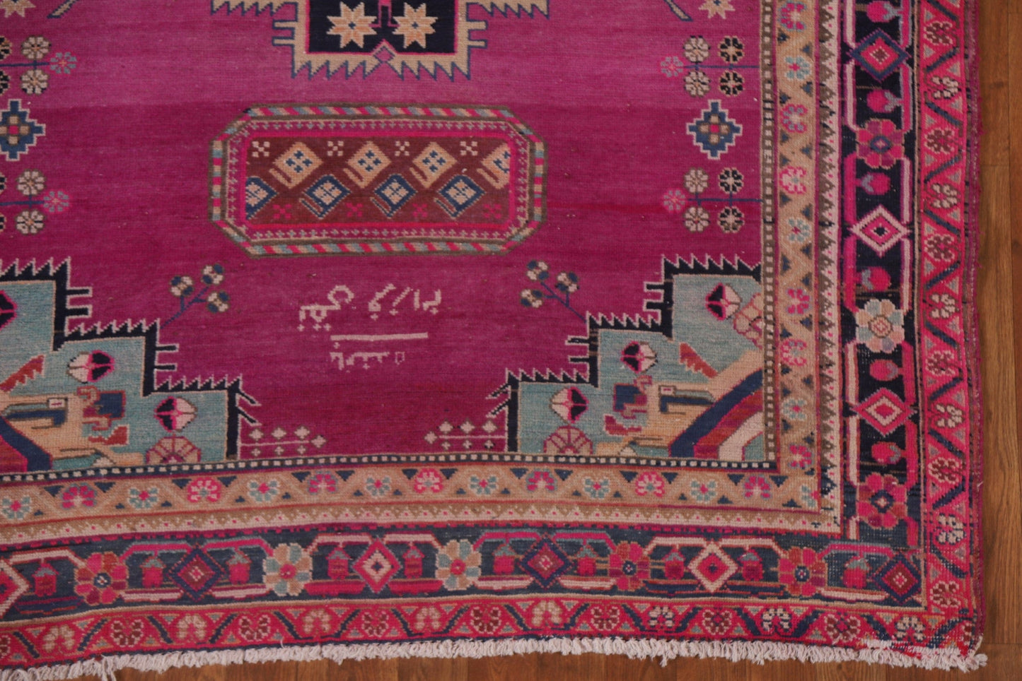Vintage Ardebil Persian Runner Rug 5x13