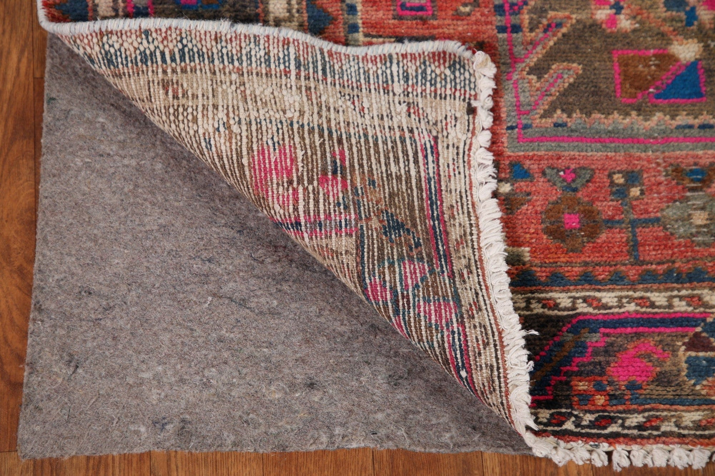 Hand-Knotted Wool Malayer Persian Runner Rug 4x9