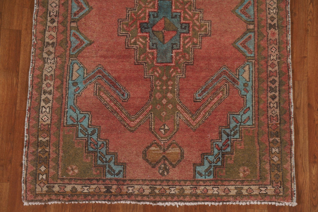 Handmade Wool Ardebil Persian Runner Rug 4x11