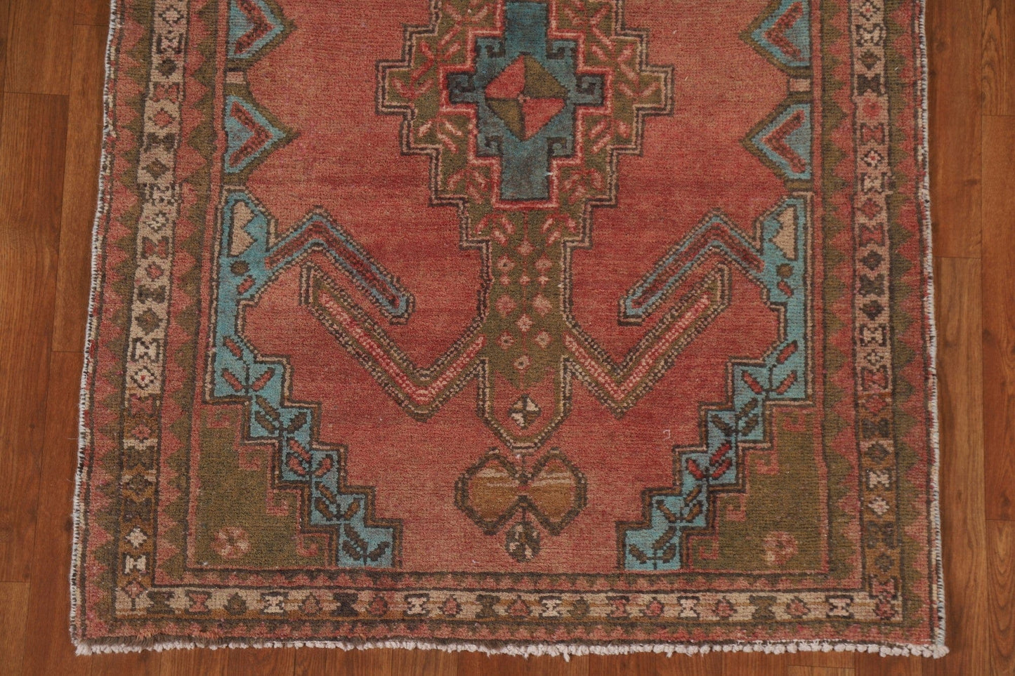 Handmade Wool Ardebil Persian Runner Rug 4x11