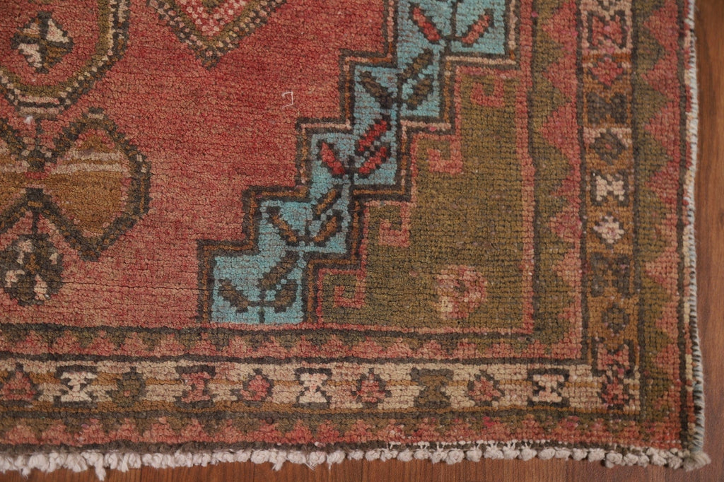 Handmade Wool Ardebil Persian Runner Rug 4x11