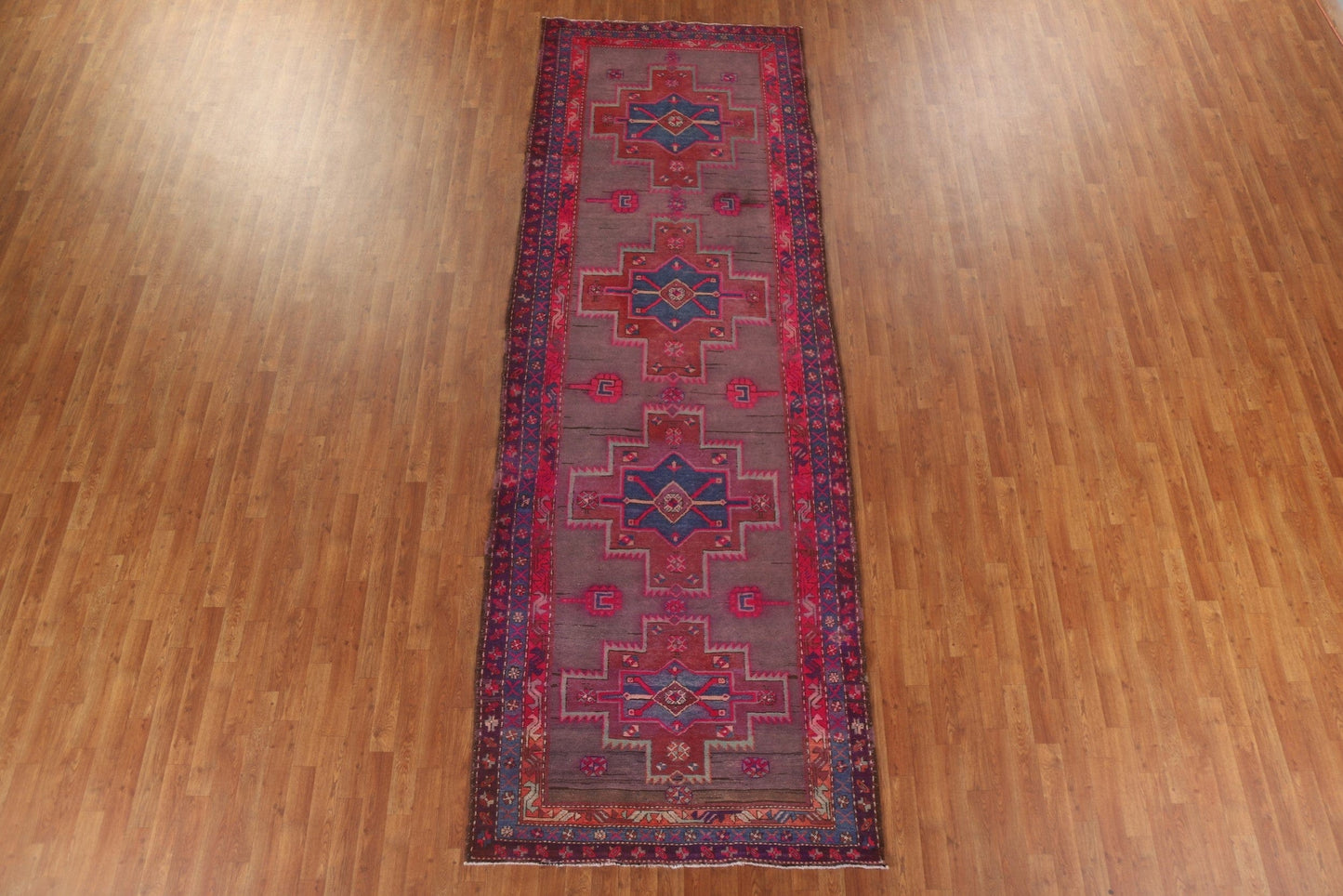 Handmade Wool Ardebil Persian Runner Rug 4x13