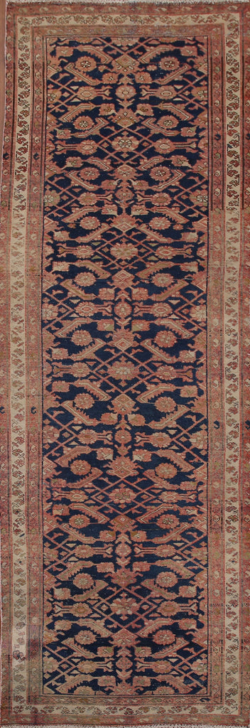 Navy Blue Malayer Persian Runner Rug 4x10