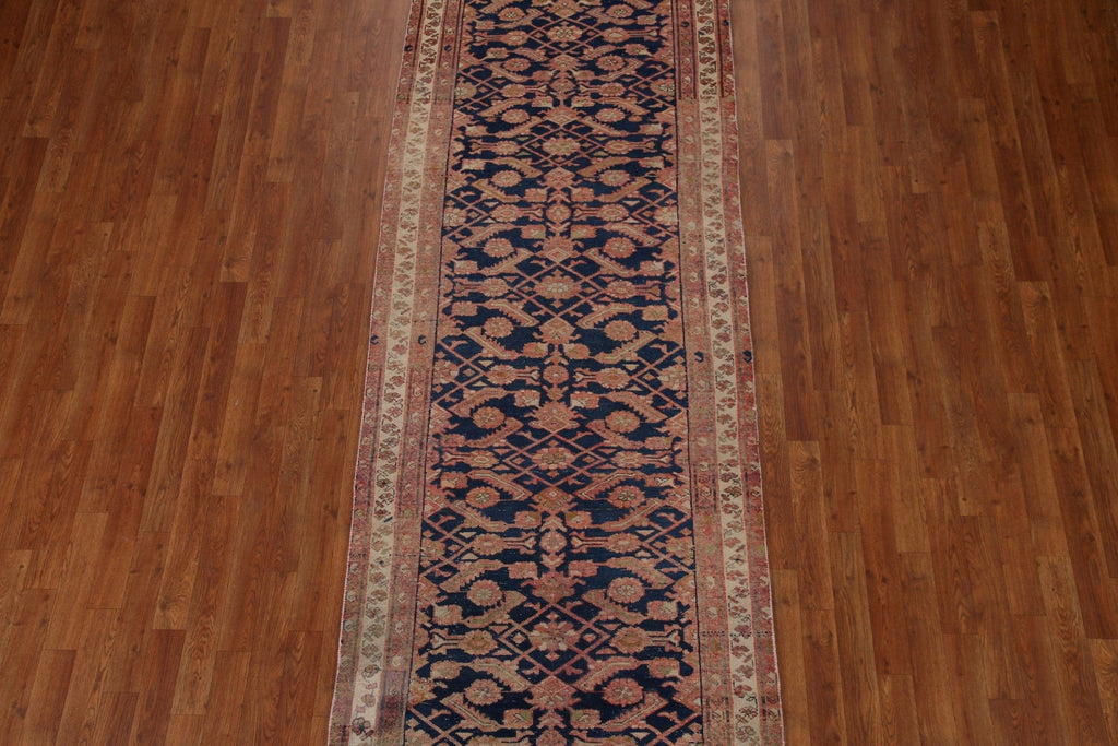 Navy Blue Malayer Persian Runner Rug 4x10