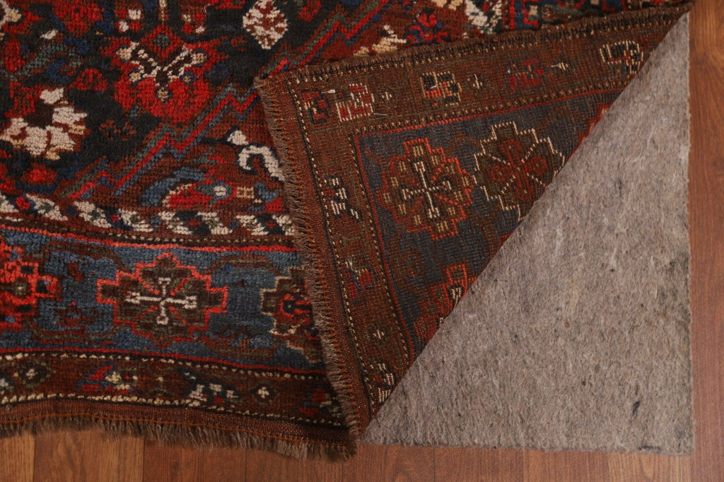 Pre-1900 Antique Vegetable Dye Bidjar Kurd Persian Rug 4x6