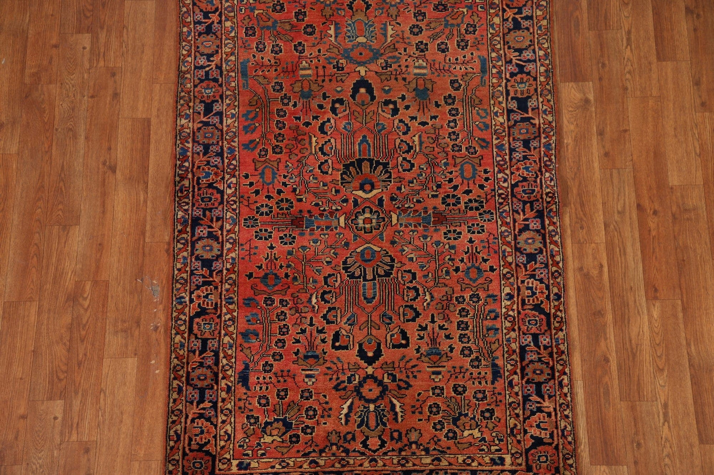 Antique Vegetable Dye Sarouk Mohajeran Persian Rug 3x5