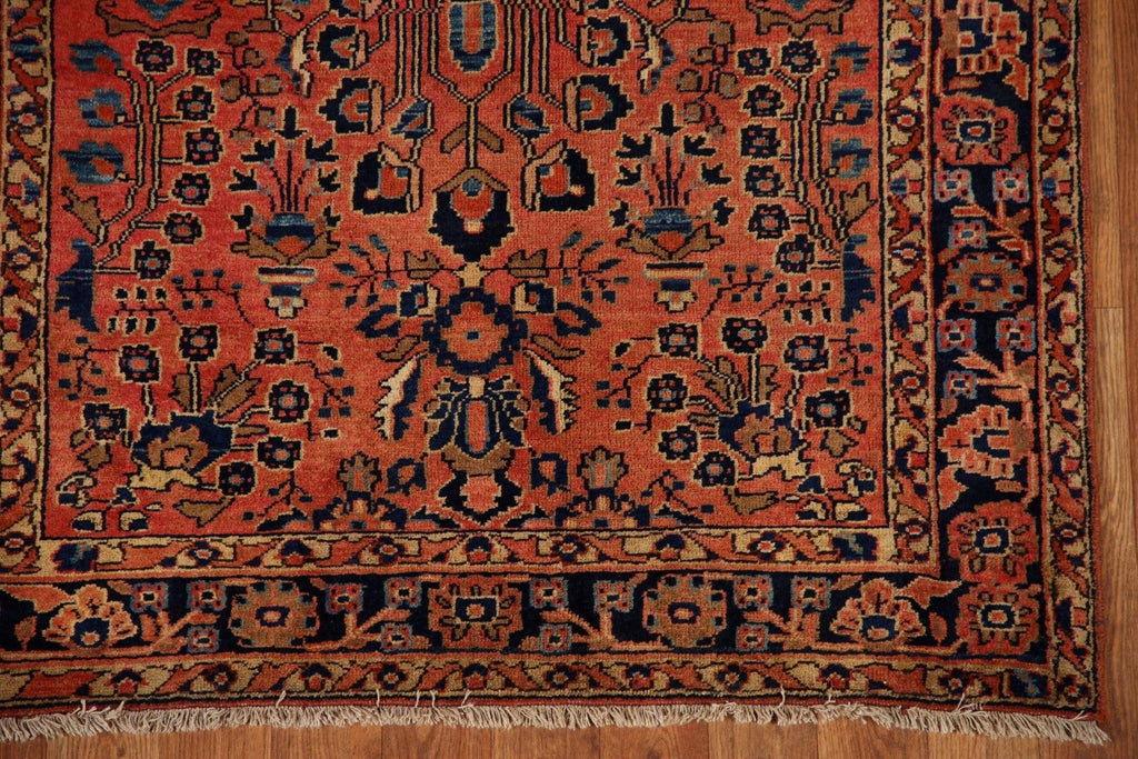 Antique Vegetable Dye Sarouk Mohajeran Persian Rug 3x5