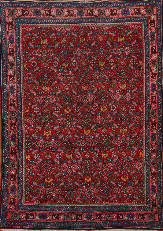 100% Vegetable Dye Bidjar Persian Area Rug 4x5