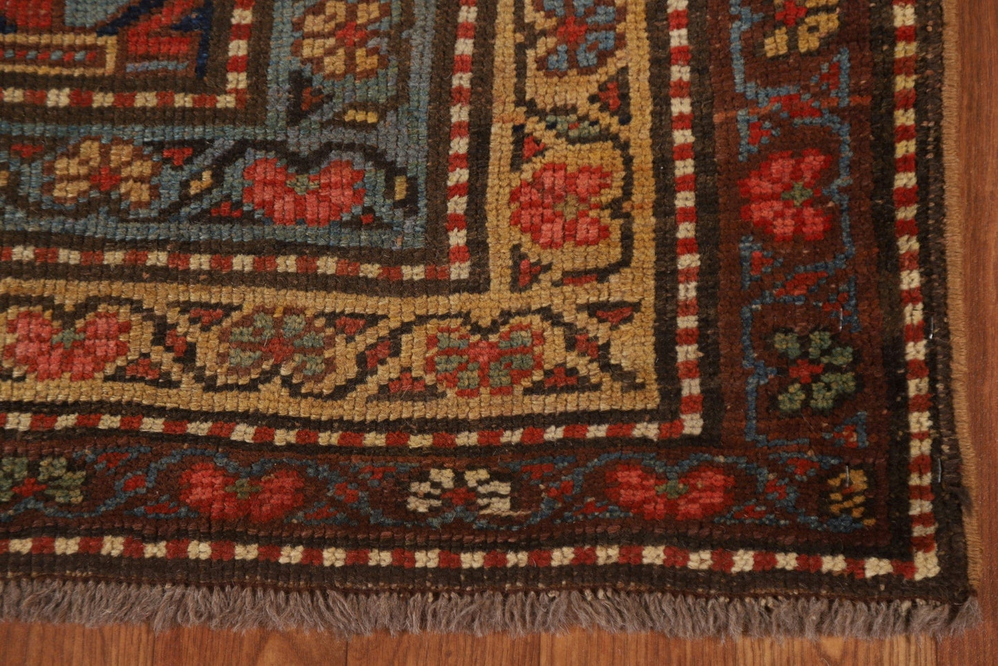 Pre-1900 Antique Vegetable Dye Heriz Bakhshayesh Persian Rug 4x10