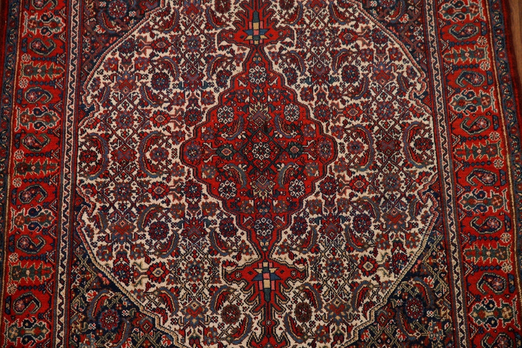 100% Vegetable Dye Antique Bibikabad Persian Area Rug 5x7