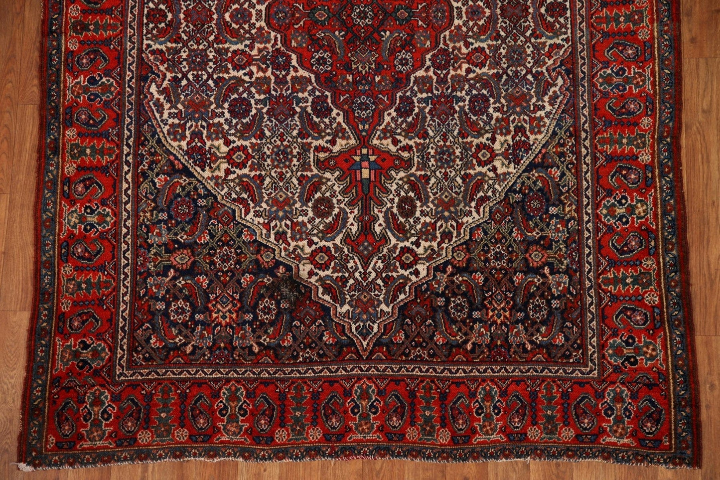 100% Vegetable Dye Antique Bibikabad Persian Area Rug 5x7