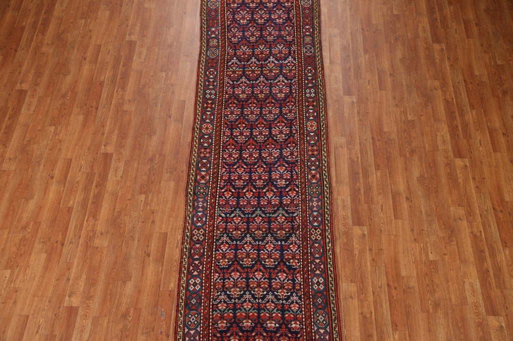 Pre-1900 Antique Vegetable Dye Karabakh Runner Rug 3x13