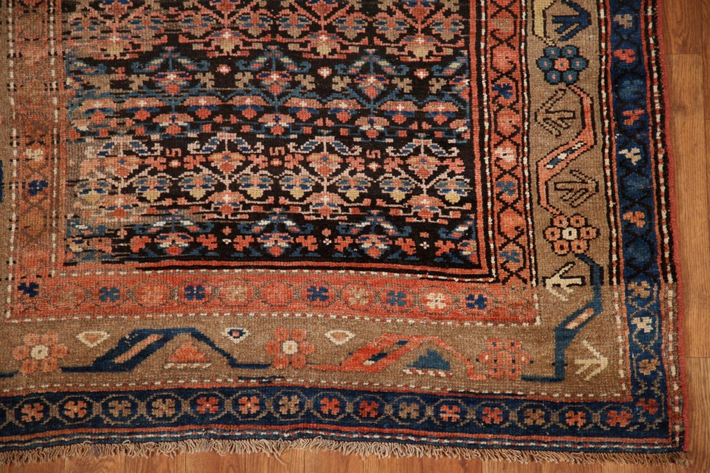 Pre-1900 Antique Vegetable Dye Malayer Persian Rug 4x9