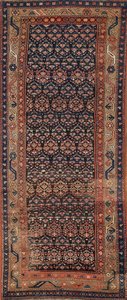 Pre-1900 Antique Vegetable Dye Malayer Persian Rug 4x9