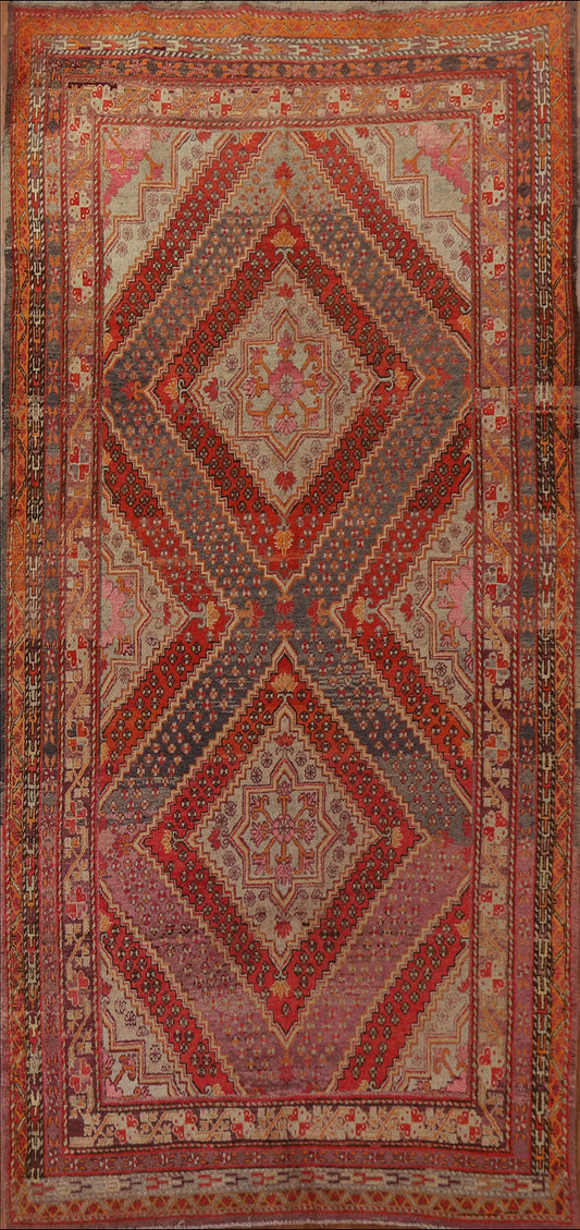 100% Vegetable Dye Antique Khotan Oriental Area Rug 7x13