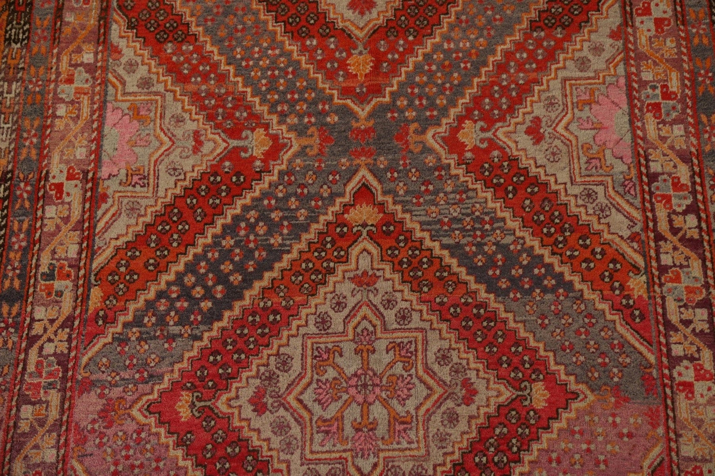 100% Vegetable Dye Antique Khotan Oriental Area Rug 7x13