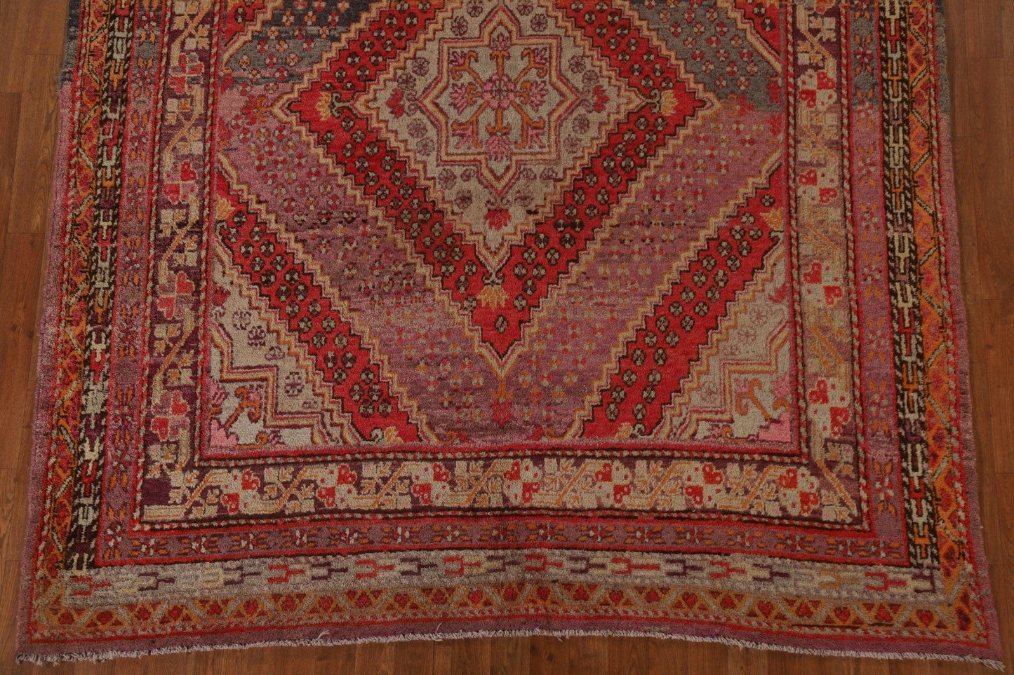 100% Vegetable Dye Antique Khotan Oriental Area Rug 7x13