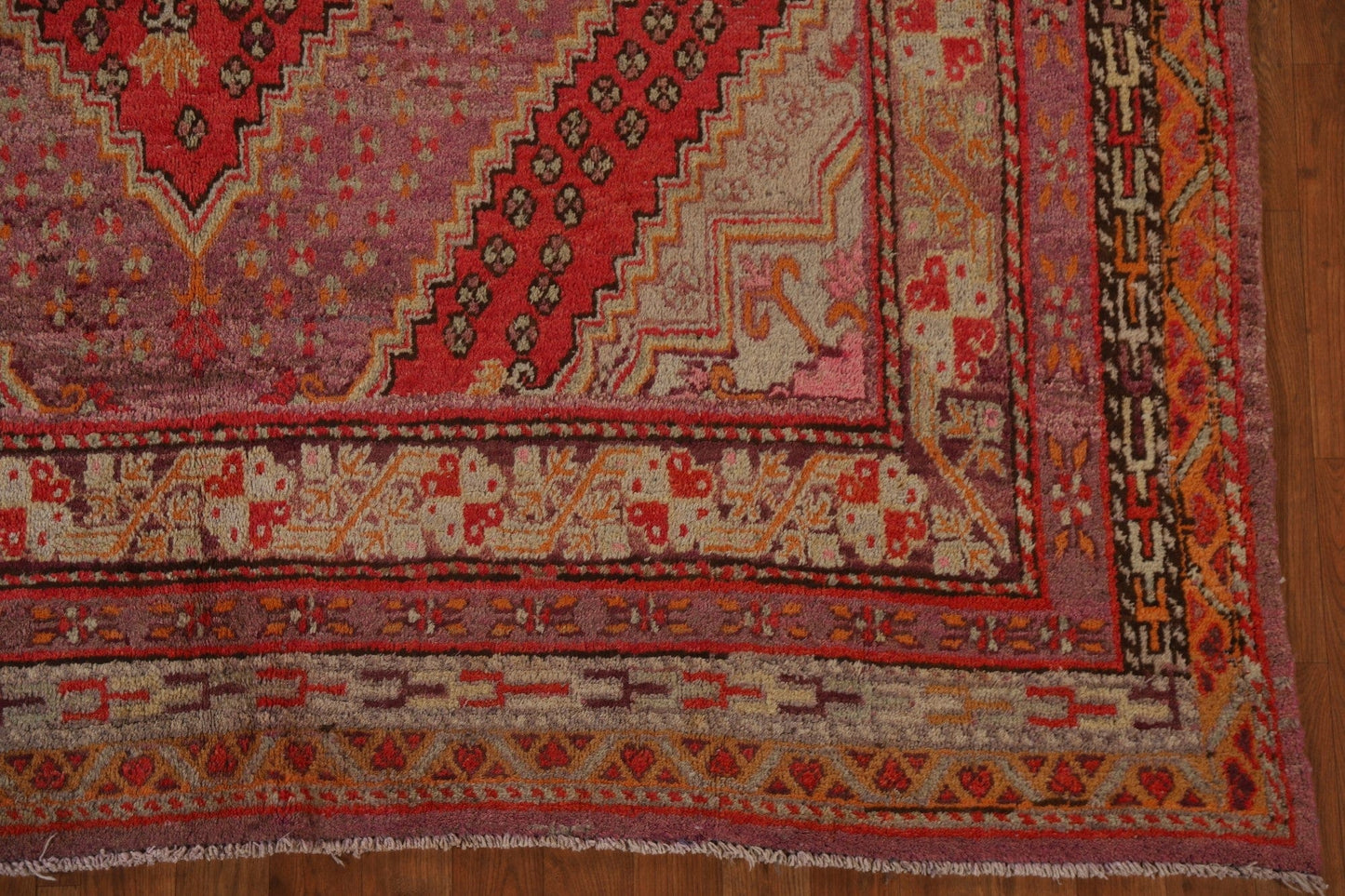 100% Vegetable Dye Antique Khotan Oriental Area Rug 7x13