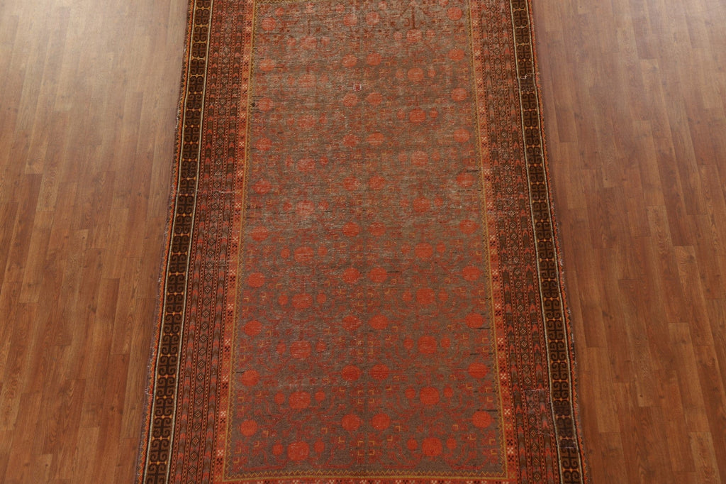 Pre-1900 Antique Khotan Vegetable Dye Area Rug 6x10