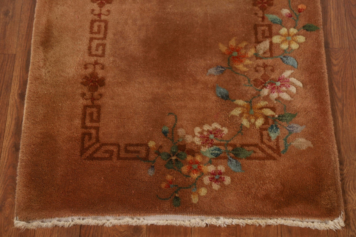 Vegetable Dye Art Deco Oriental Area Rug 2x4