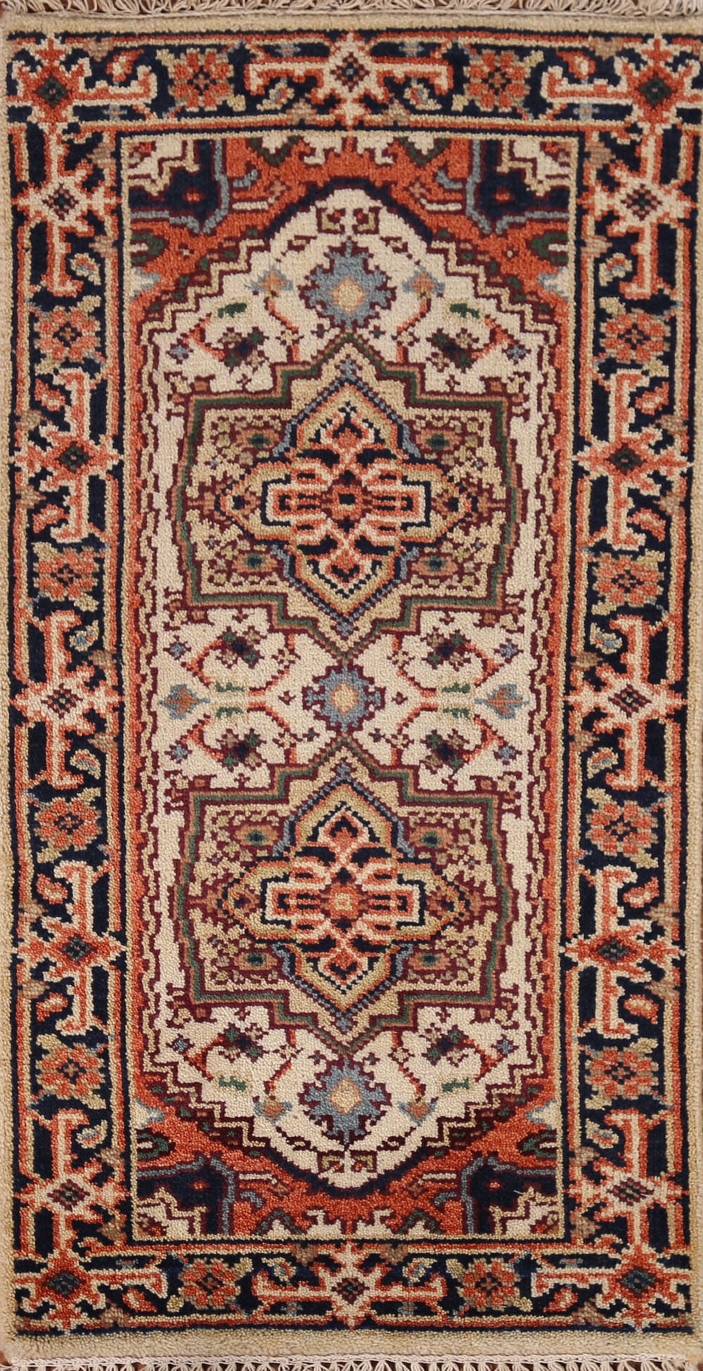 Geometric Heriz Serapi Oriental Rug 2x4